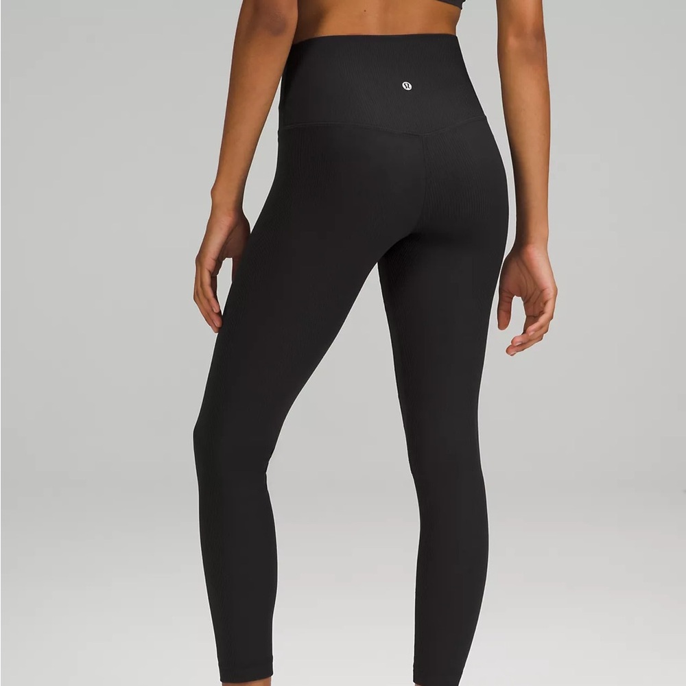 Lululemon align ribbed black leggings